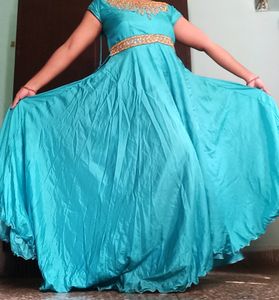 Ethnic Gown Top Bottm Dupatta