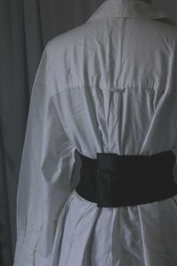 H&amp;M White Shirt Dress without Belt