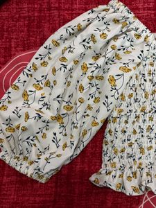 Floral Print Crop Top