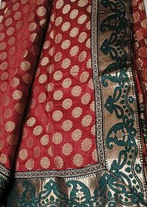 Elegant Rust Floral Saree