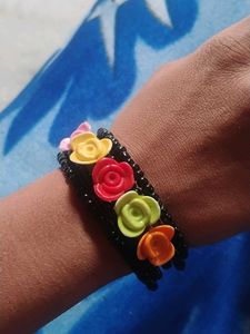 Floral Beaded Bracelet
