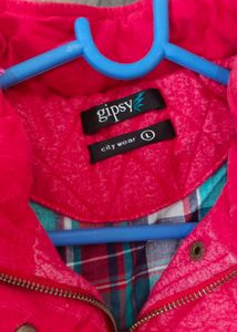 pinkish red Quilted Jacket