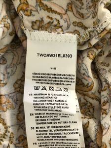 Cream Printed A-Line Dress(Women’s)