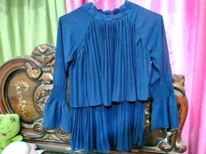 Blue Long Top