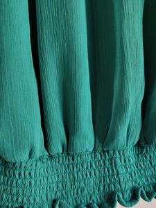 Green Sheer Chiffon Blouse