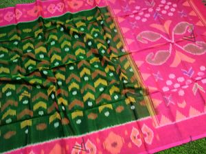 Green Ikkai Sico Saree