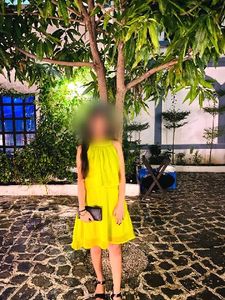 Lime Green Halter Neck Dress