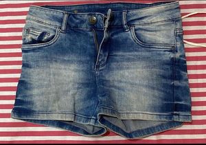 Blue Denim Shorts