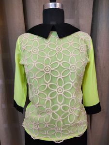 Neon Green Laced Top