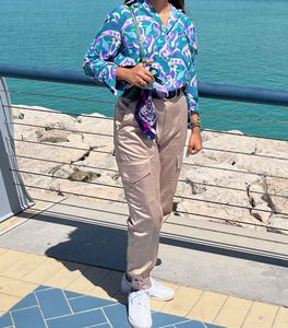 Madame Printed Shirt With Pearl Buttons
