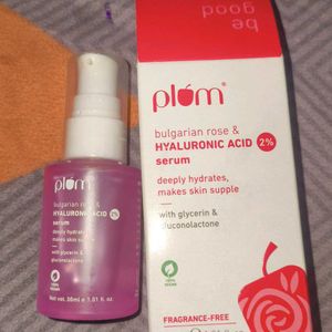 Plum hyaluronic acid face serum.