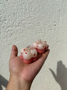 Aesthetic Scented Bubble Candles With Hearts