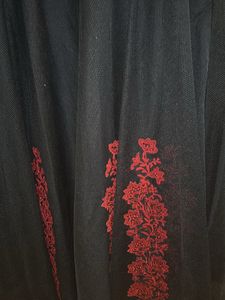 Black Netted Flared Dress From Soie