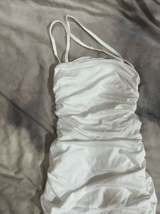 One Shoulder Ruched Bodycon Dress