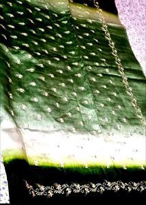 Elegant Green Silk  Saree2