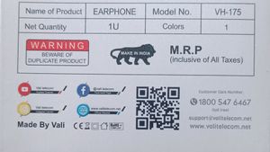 (14) Vali Earphone Stereo Sound