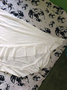White Ruffle Halter Dress