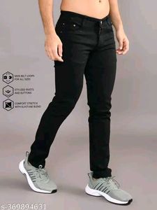 Dark Blue Denim Jeans