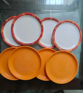 Set of 8 small plates(4+4)