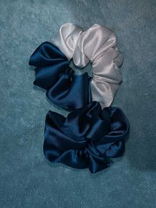 2 Pair Of Satin Scrunchies