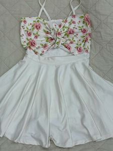 Floral Cutout Mini Dress