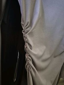 Long Sleeve Ruched Mini Dress