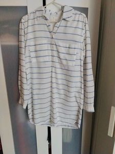 H&M Oversized Striped Tunic Top