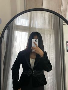 Black Velvet Blazer