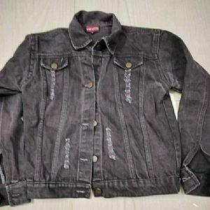 gray denim jacket for women