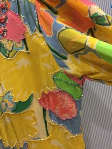 Floral Yellow Midi Dress