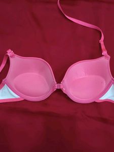 Pink &#39;LOVE&#39;  pushup multifunctional Bra