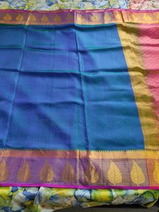Elegant Blue &amp; Pink Saree