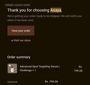 Asaya Advanced Spot Targeting Serum