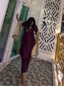 Elegant Maroon Kurta Set