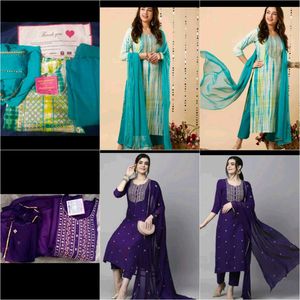 💜💚❤️🌺Kurta Set 💚💜