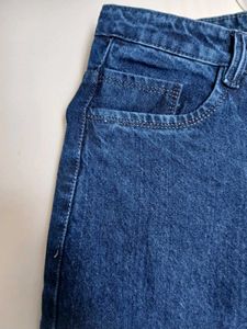 Straight Dark Washed Denim Jeans