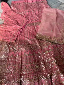 Gota Work Light mauve Lehenga Choli Set