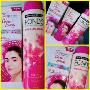 Fair/Glow &amp; Lovely Cream And Ponds Powder...