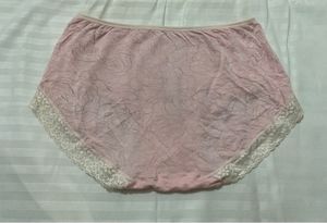Pink Lace Trimmed Briefs 30-34
