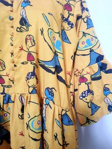 Mustard Women Gown