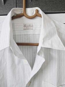 HARDY AMIES Classic White Striped Shirt
