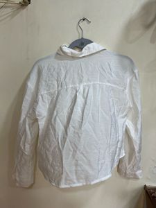 Office siren White Crop Top