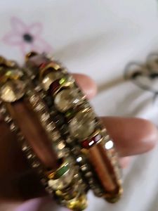 Sparkling Bejeweled Bangles