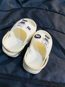 AJIO Baby Off white Crocks