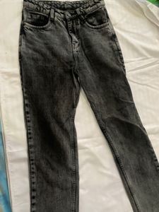 Black And Greyish Denim