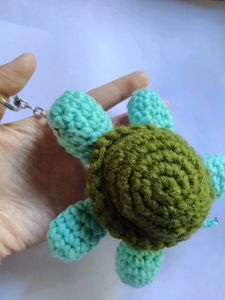 Crochet Turtle Keychain