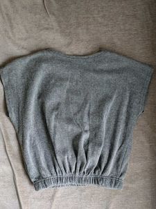 Grey Crop Top