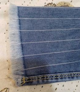 Striped Denim Jeans