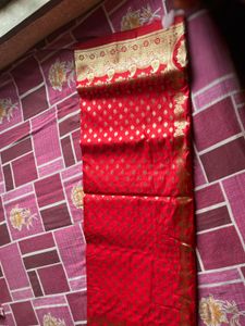 Red Banarasi Silk Saree