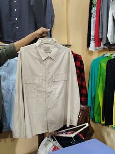 SPAO Beige Button-Up Shirt✅✅